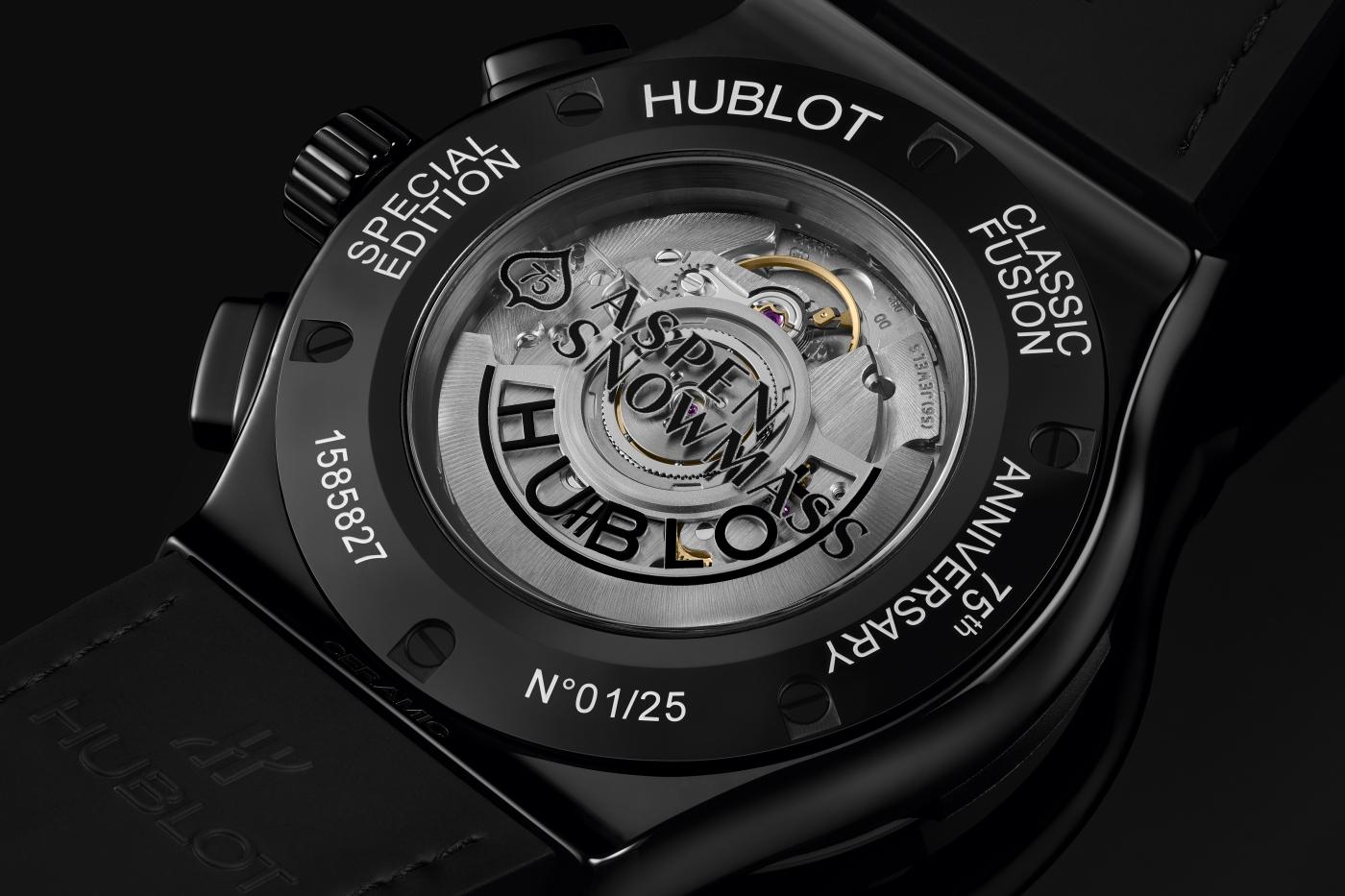 Parte posterior del reloj 
