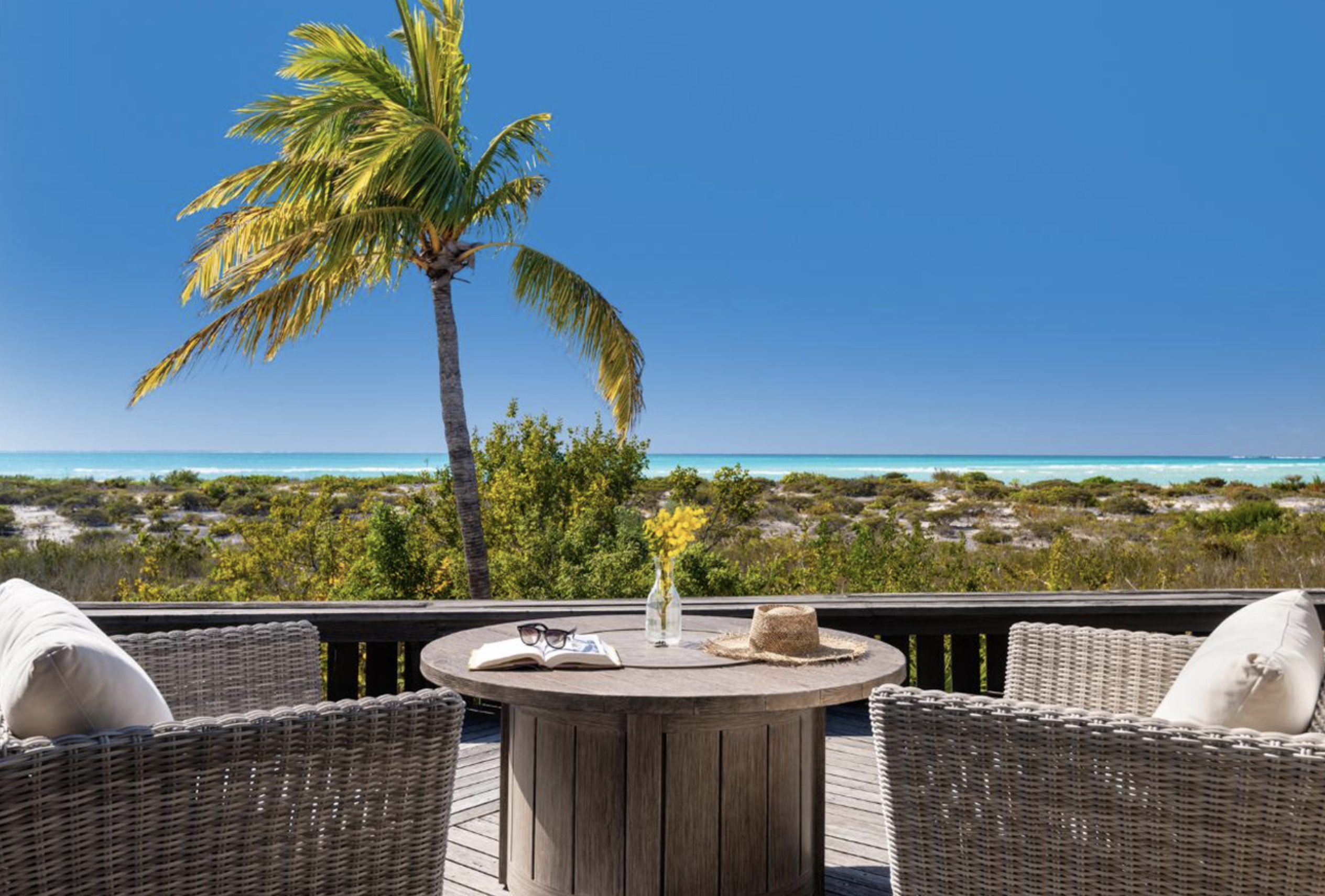 Las vistas en la isla Pine Cay