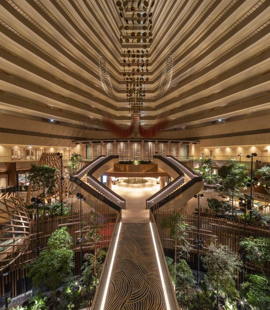 Jardín interior del hotel