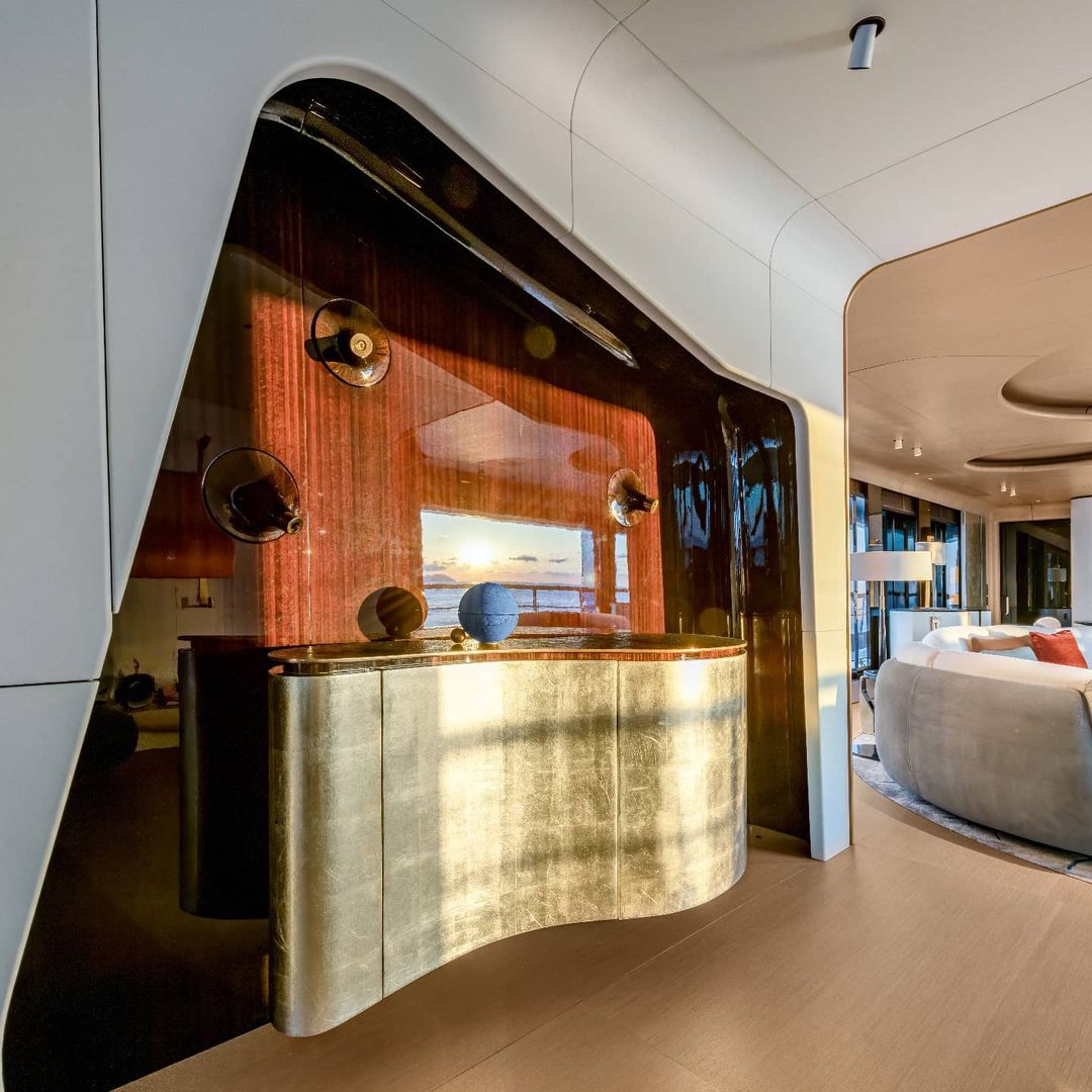 Trabajo de interiorismo de Achille Salvagni en un yate