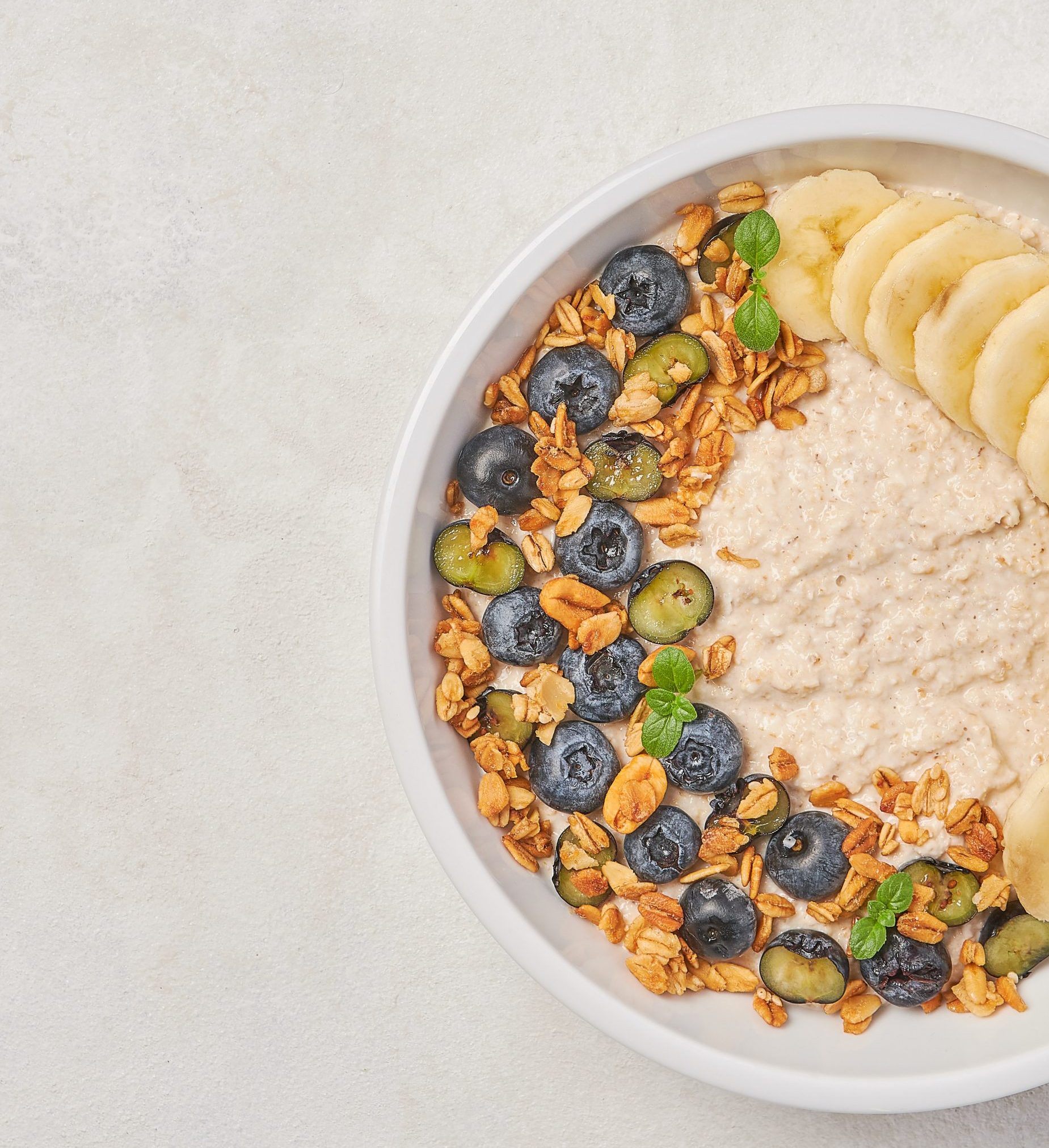 Avena y fruta