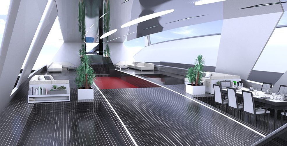 Interior del Air Yacht