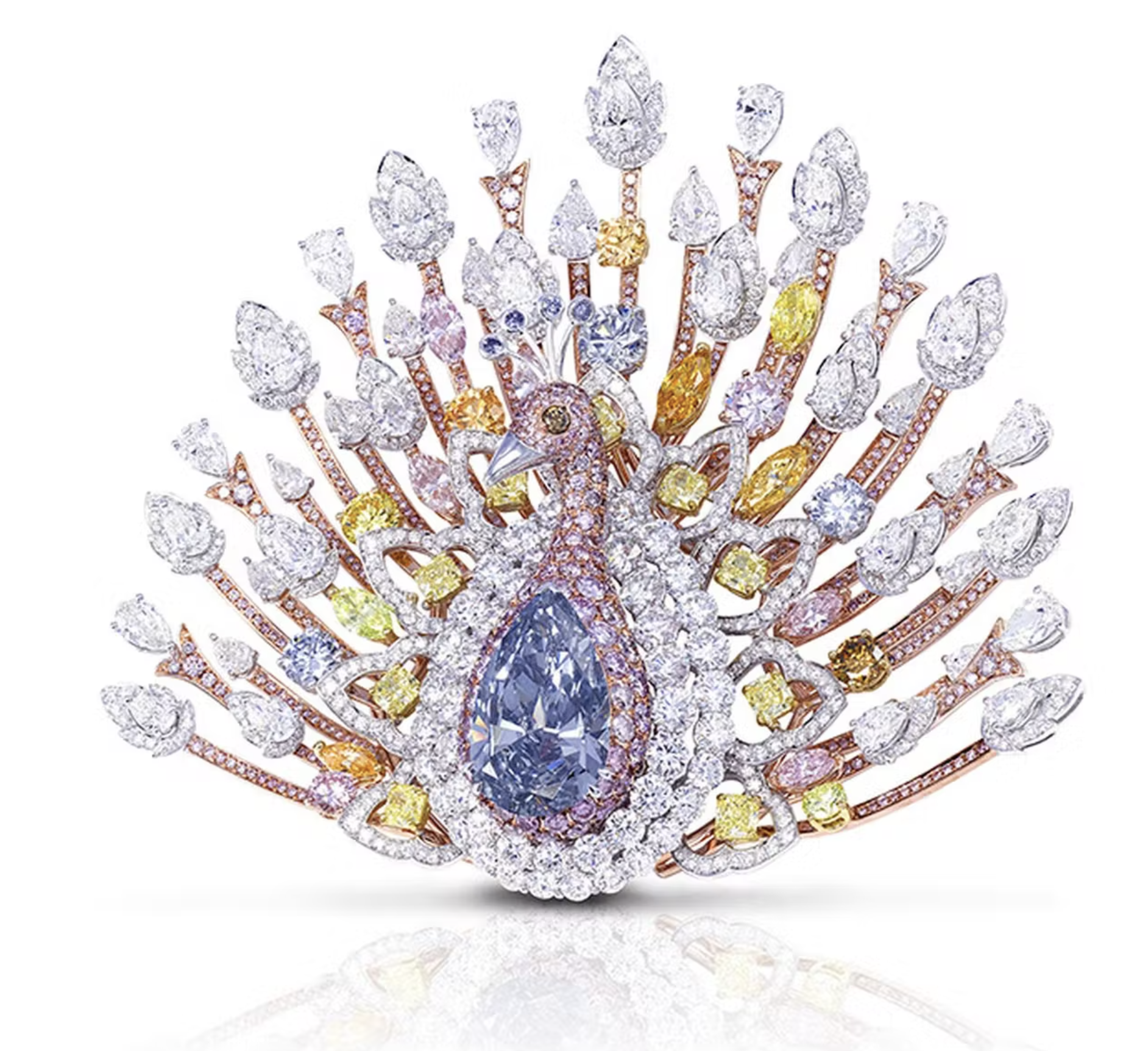 Peacock Brooch