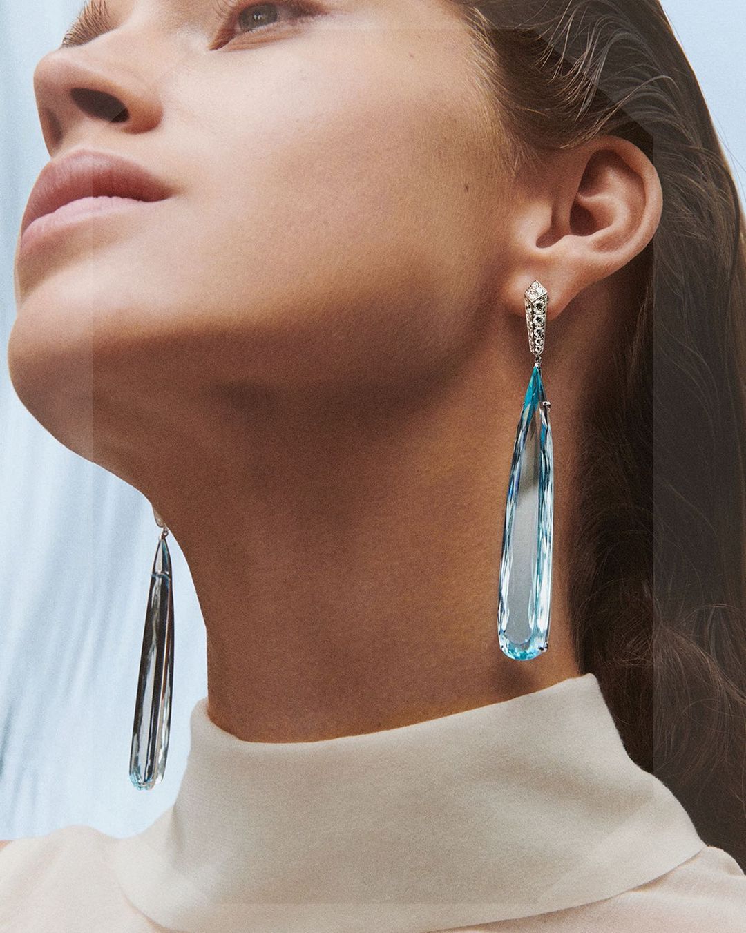 Pendientes de Aguamarina