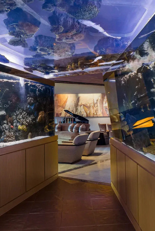 Acuario con tiburones