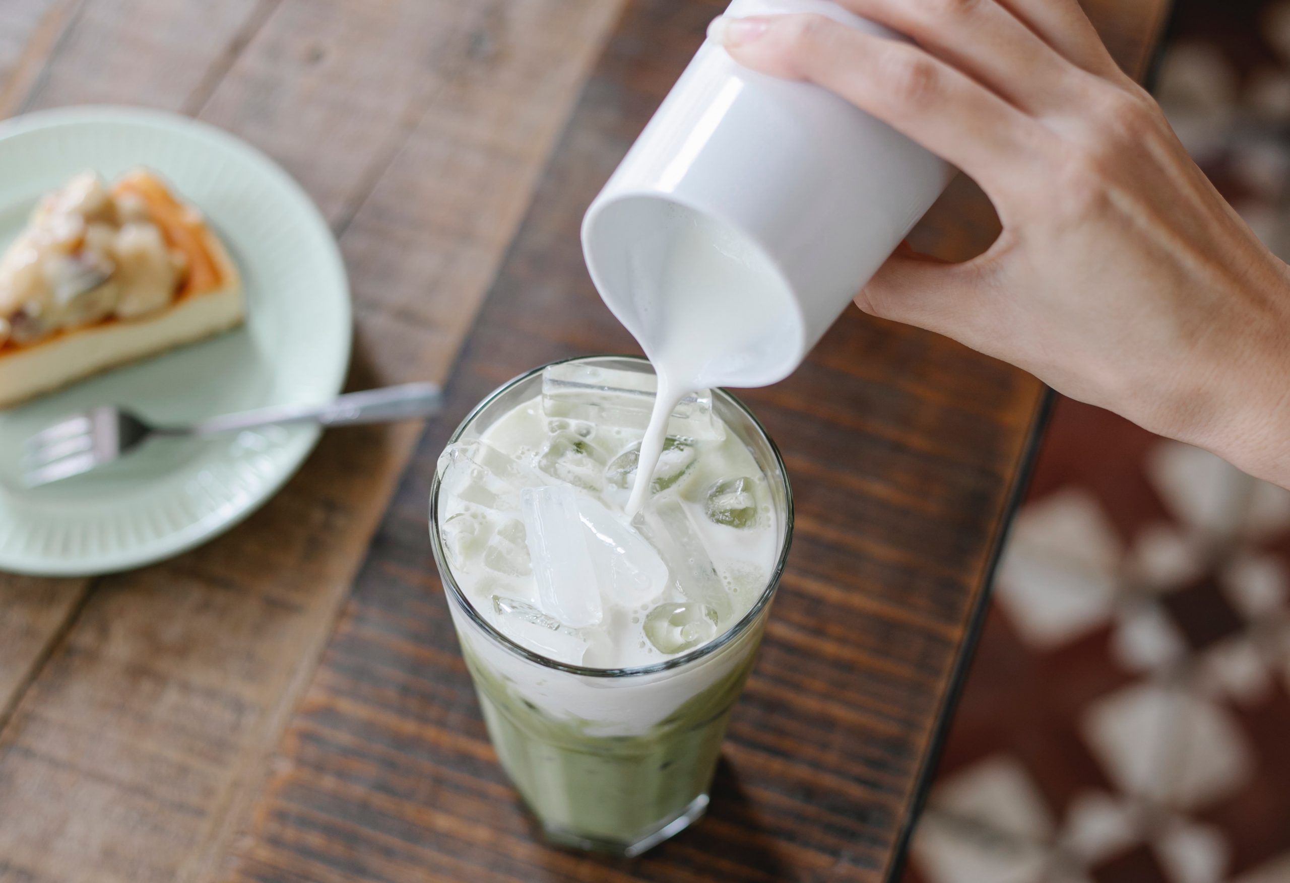Té Matcha con leche
