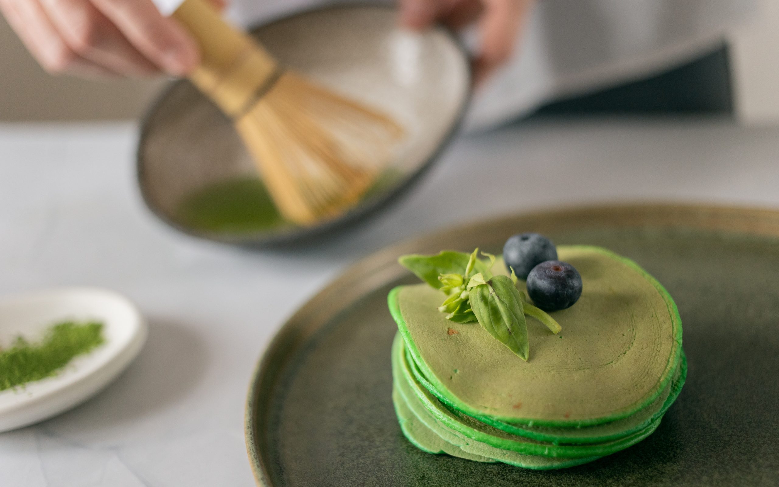 Tortitas de matcha