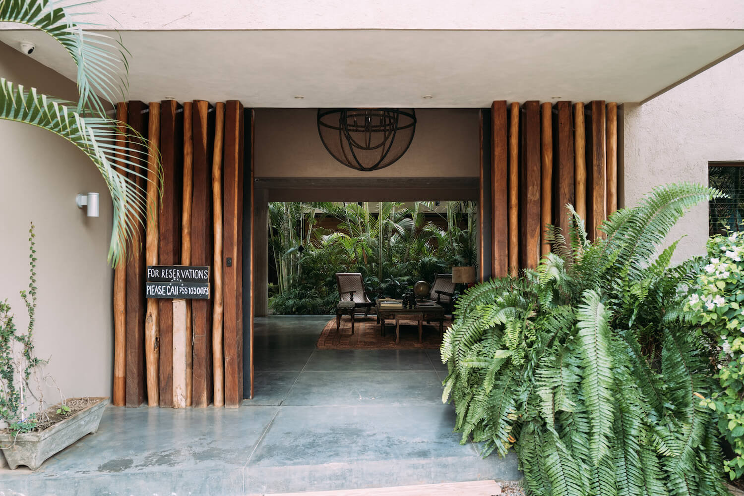 Entrada al hotel mexicano/Foto; Lo Sereno-Katy Berry