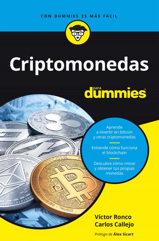 Portada de Criptomonedas para dummies, de Victor Ronco Viladot