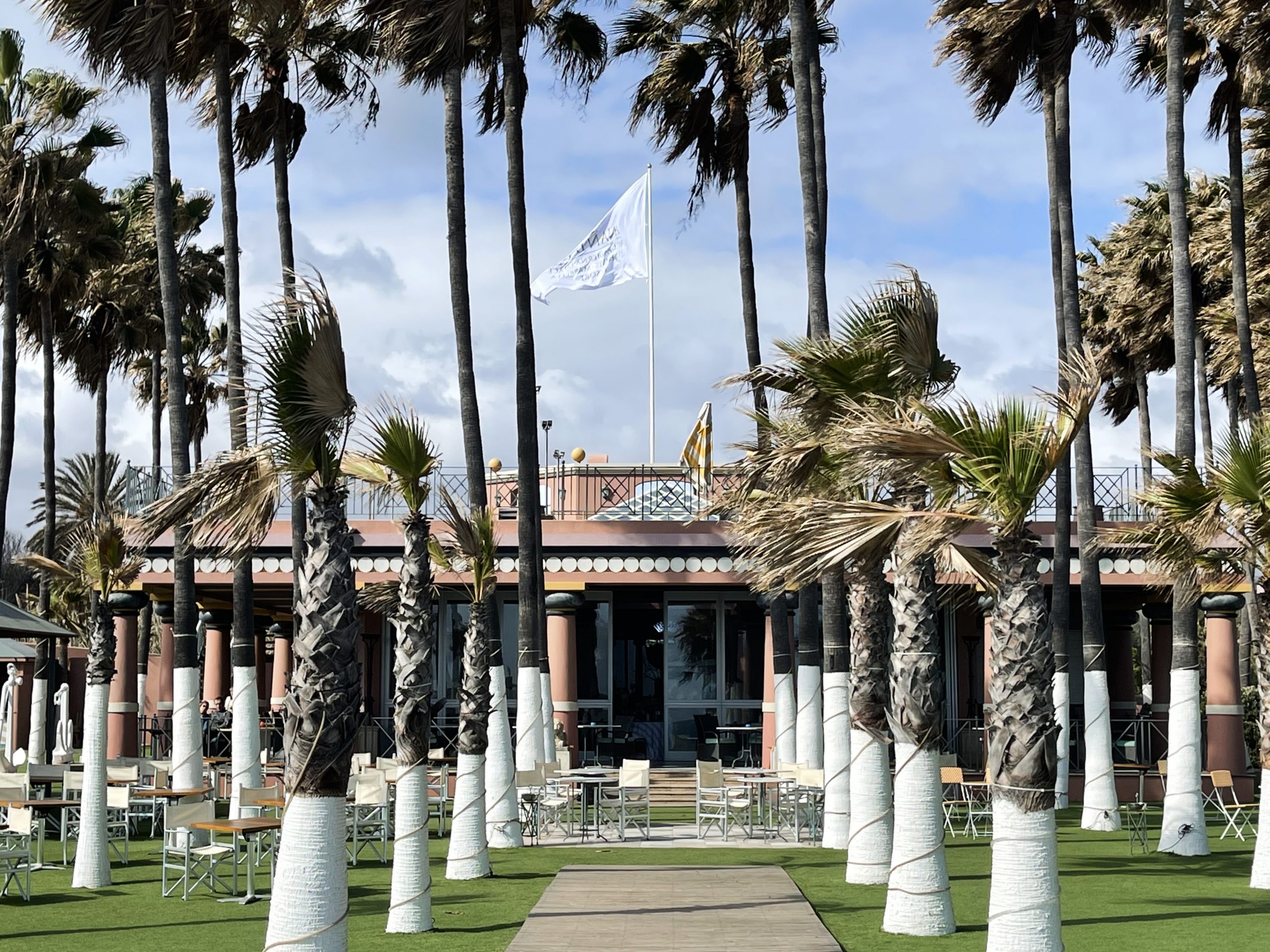 El beach club de Villa Padierna/Foto: Fina Grosso