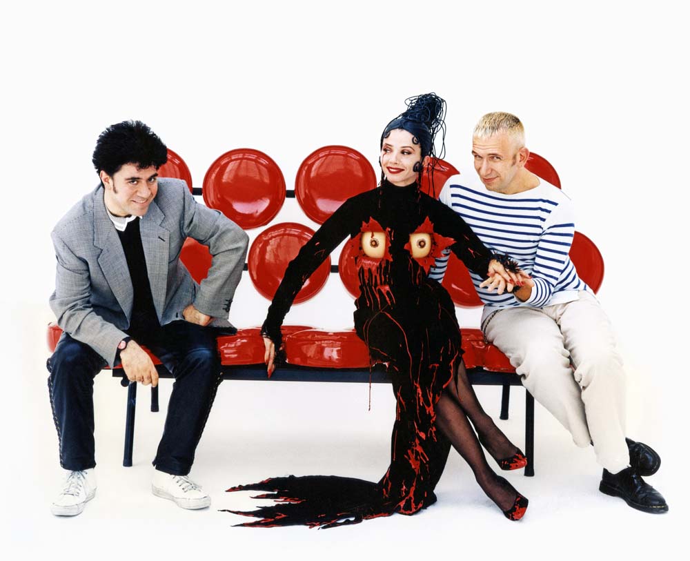 Almod&oacute;var, Victoria Abril y Jean Paul Gaultier / Foto: Nacho Pinedo