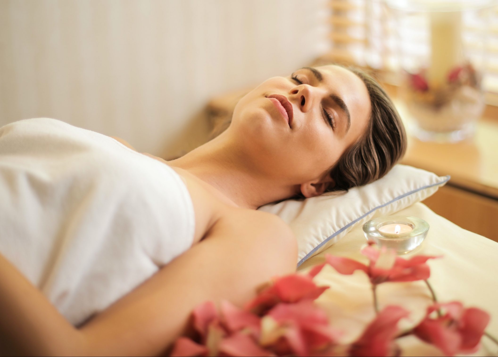 Tratamiento de belleza facial.