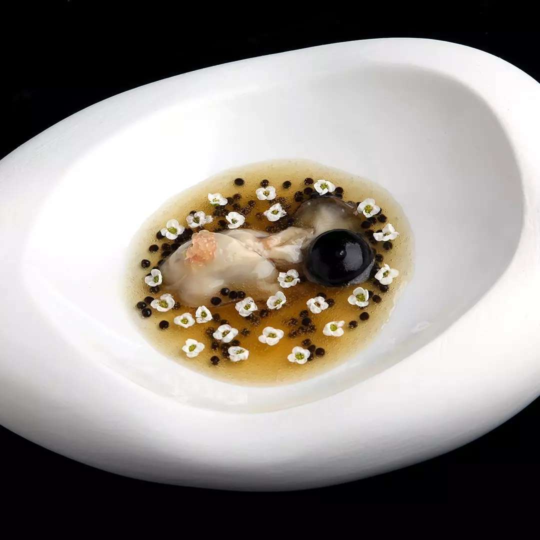 Plato de ostras