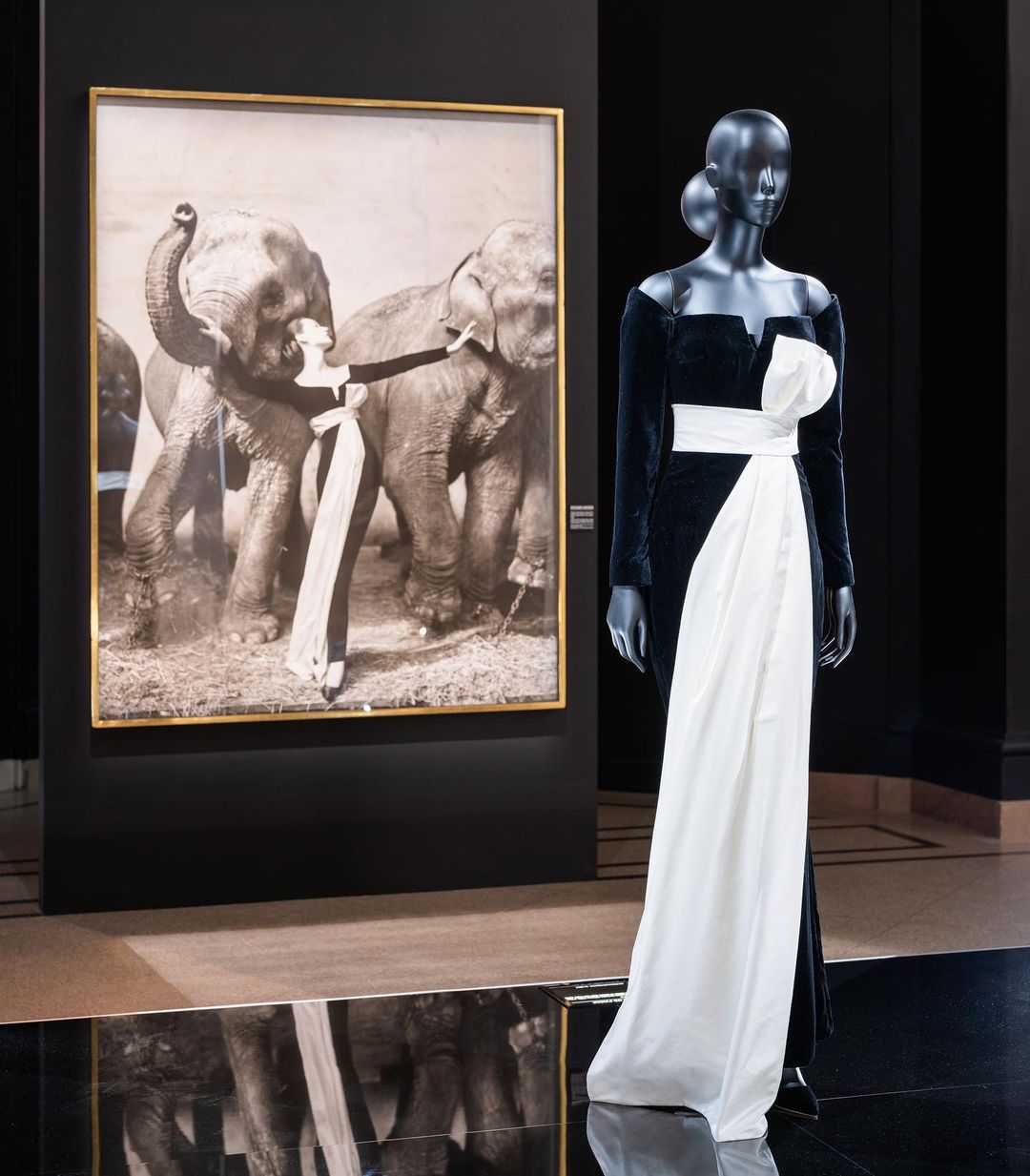 Dise&ntilde;o de Dior para la modelo Dovima.