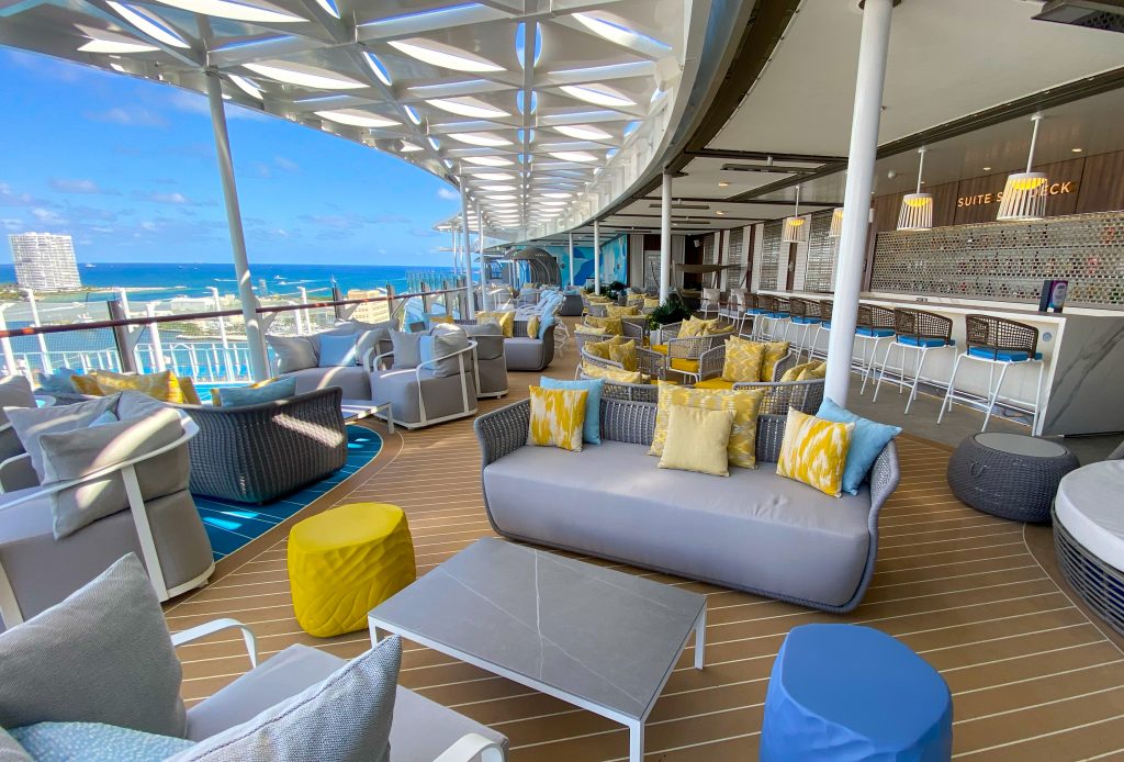Una de las terrazas del 'Wonder of the Seas'