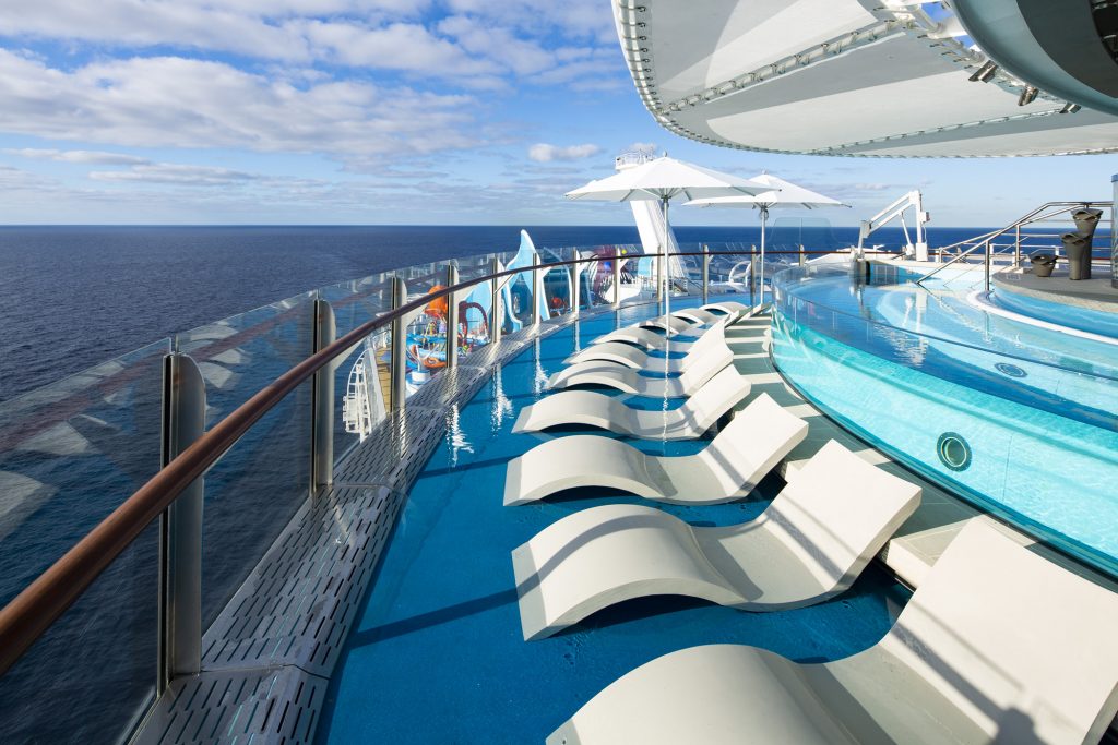 Solarium en el crucero Wonder of the Seas