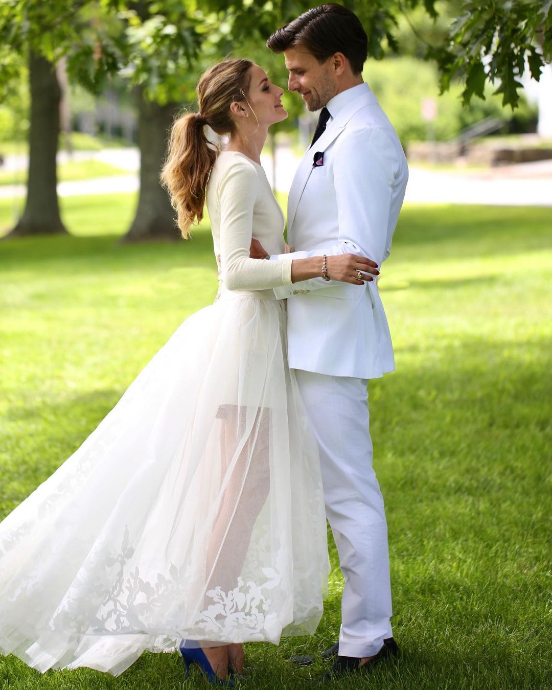 Olivia Palermo el d&iacute;a de su boda.