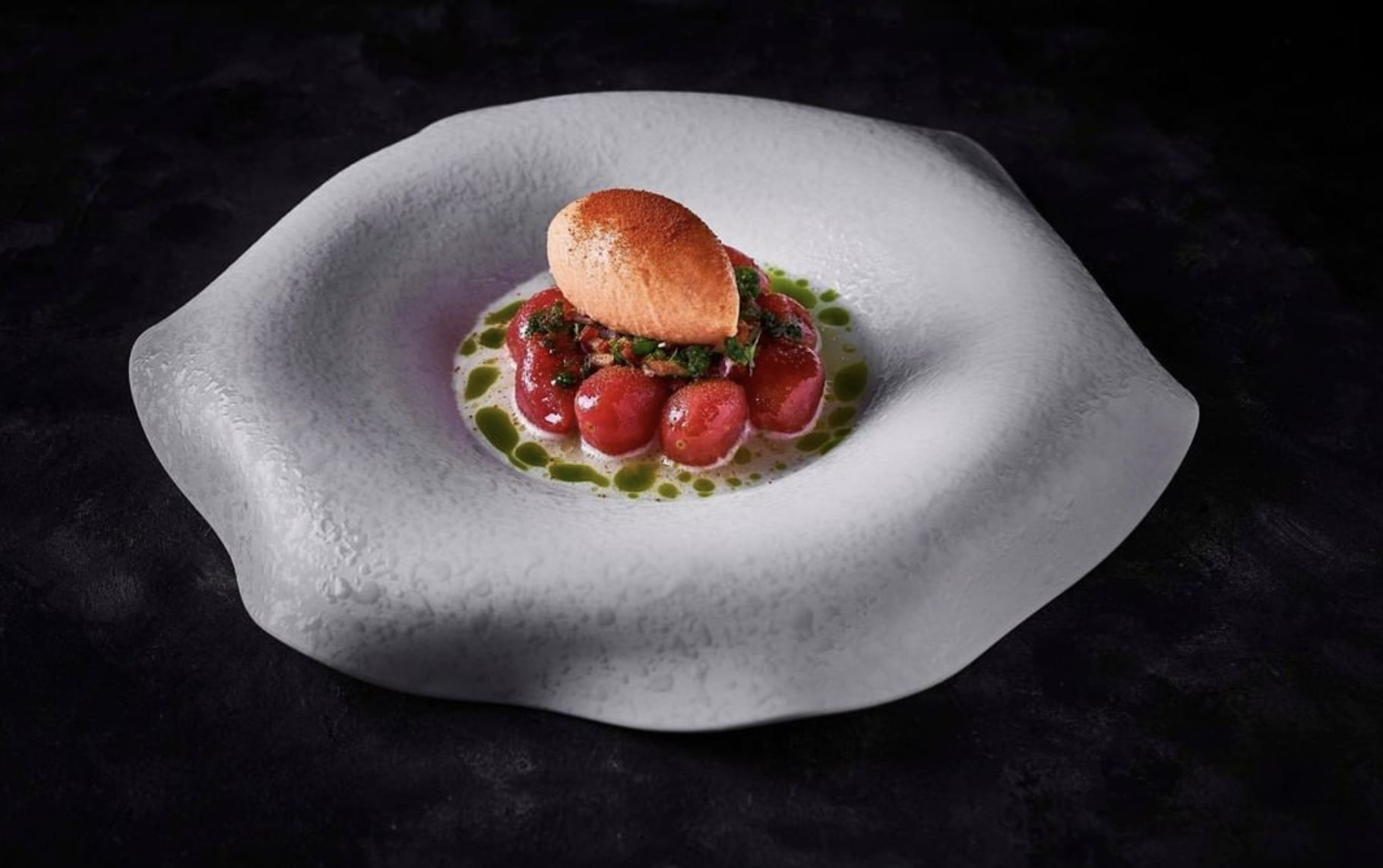 Plato en restaurante Quintoelemento