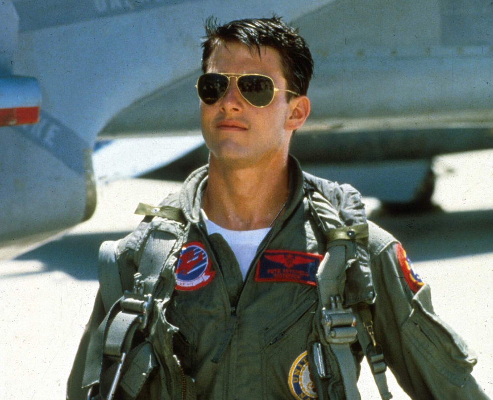 Tom Cruise en Top Gun.