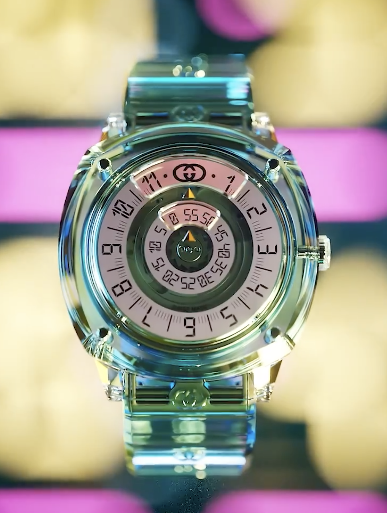 Reloj Gucci Grip Saphire.