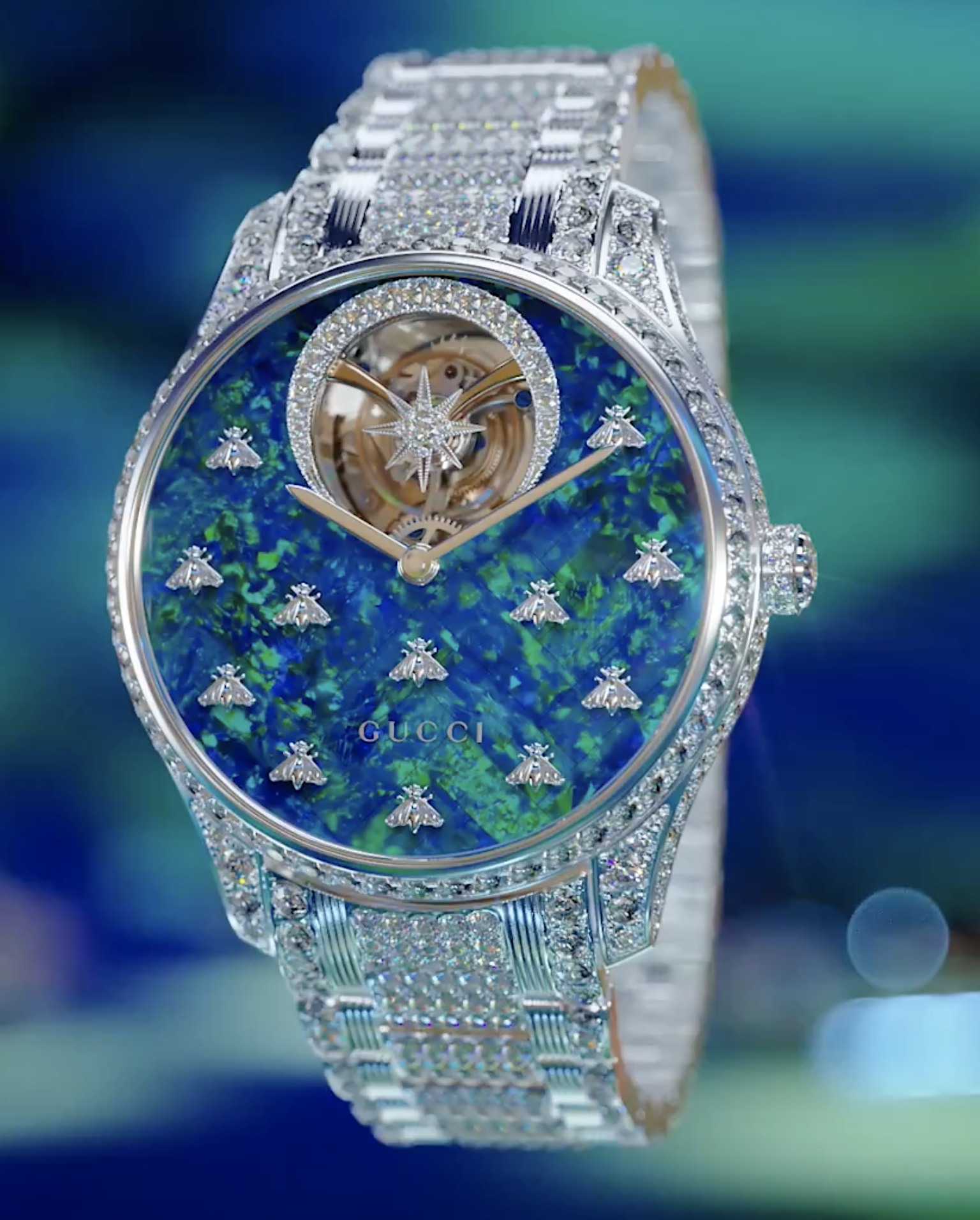 Reloj Gucci G-Tiemless Dancing Bees.
