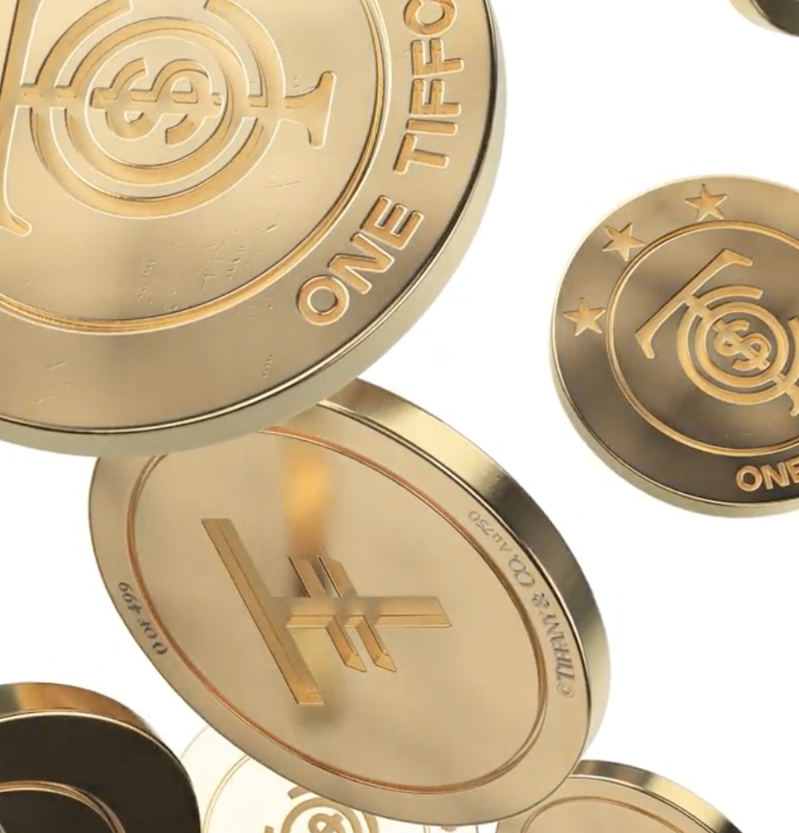 TiffCoins, monedas de Oro de Tiffany & Co.