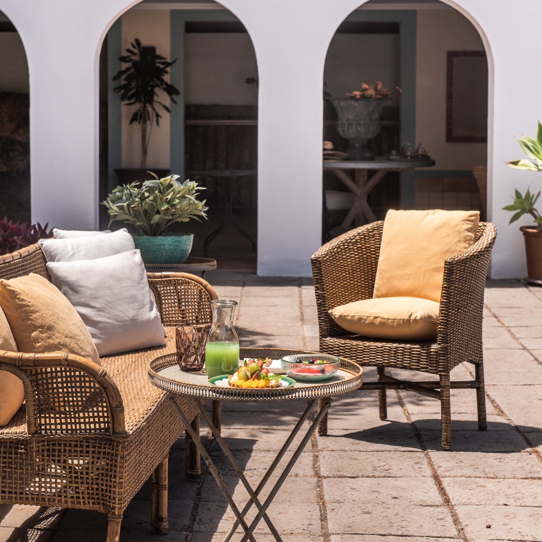 Una de las terrazas de Hotel Hacienda del Conde