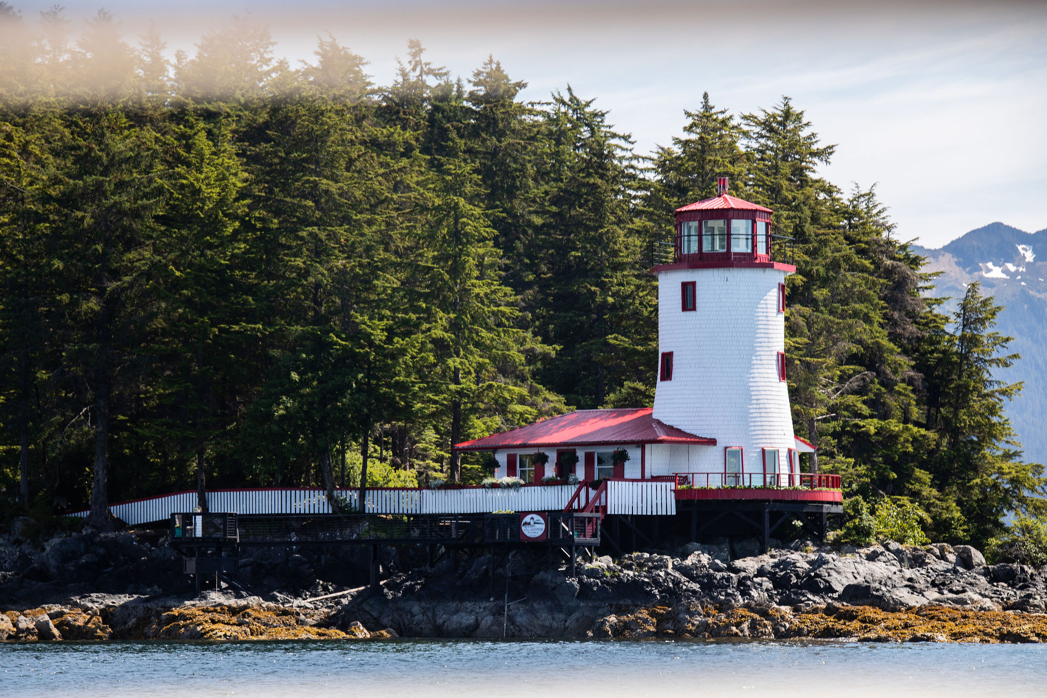 Casa en el faro de Sitka