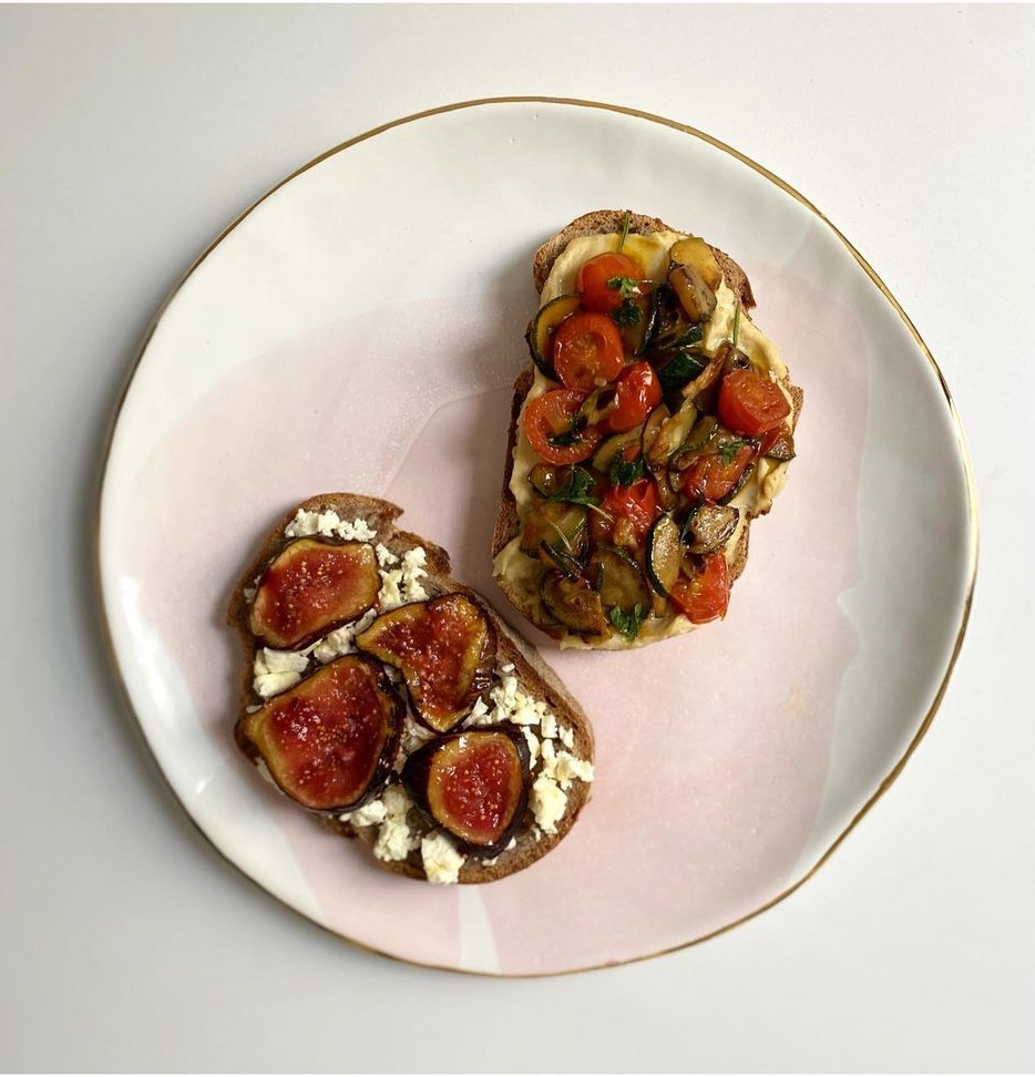 Tostadas con higos