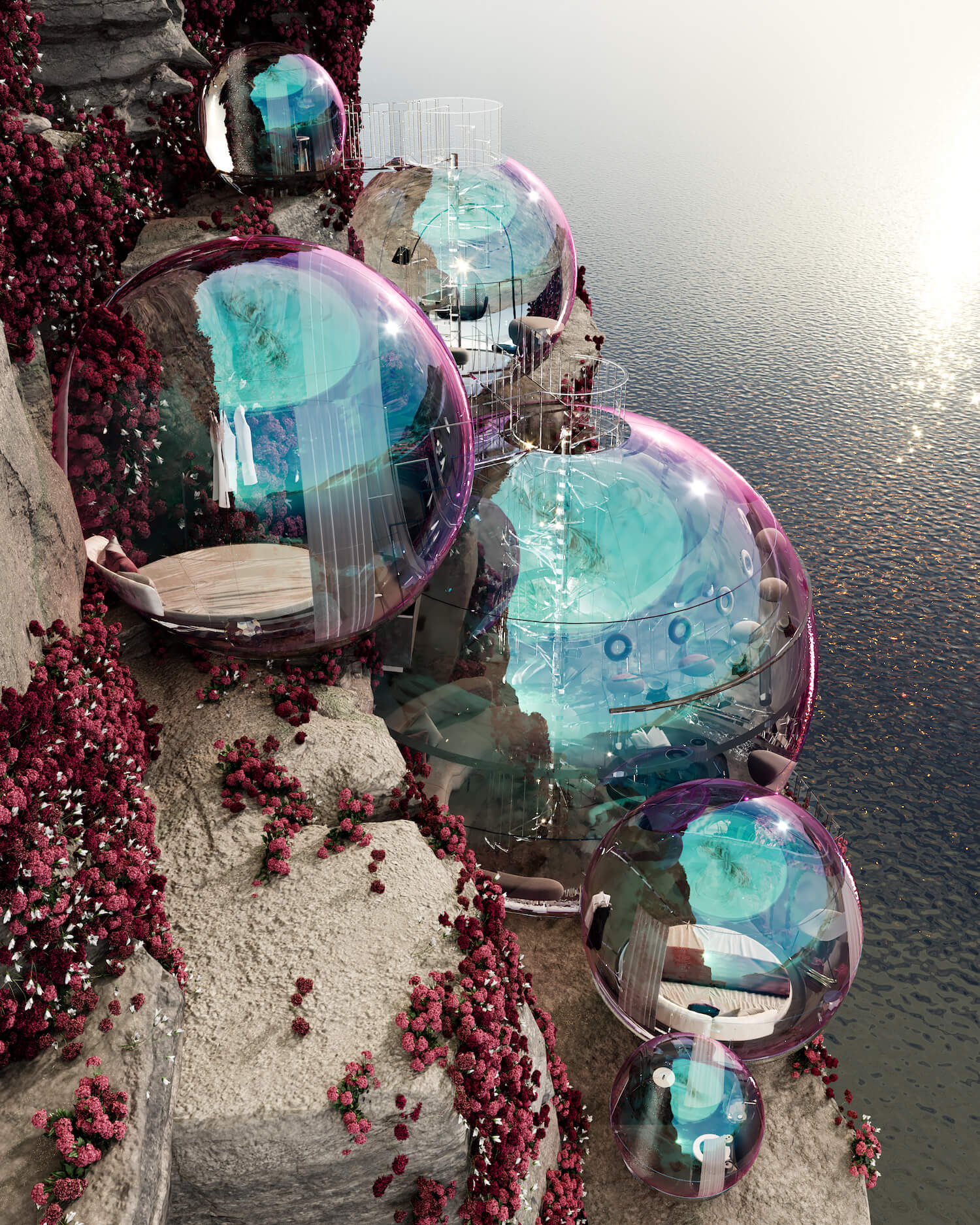 The Bubble House, dise&ntilde;o de Sarah Habib