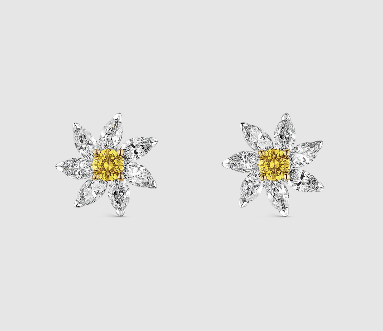Pendientes en forma de flor de Suarez