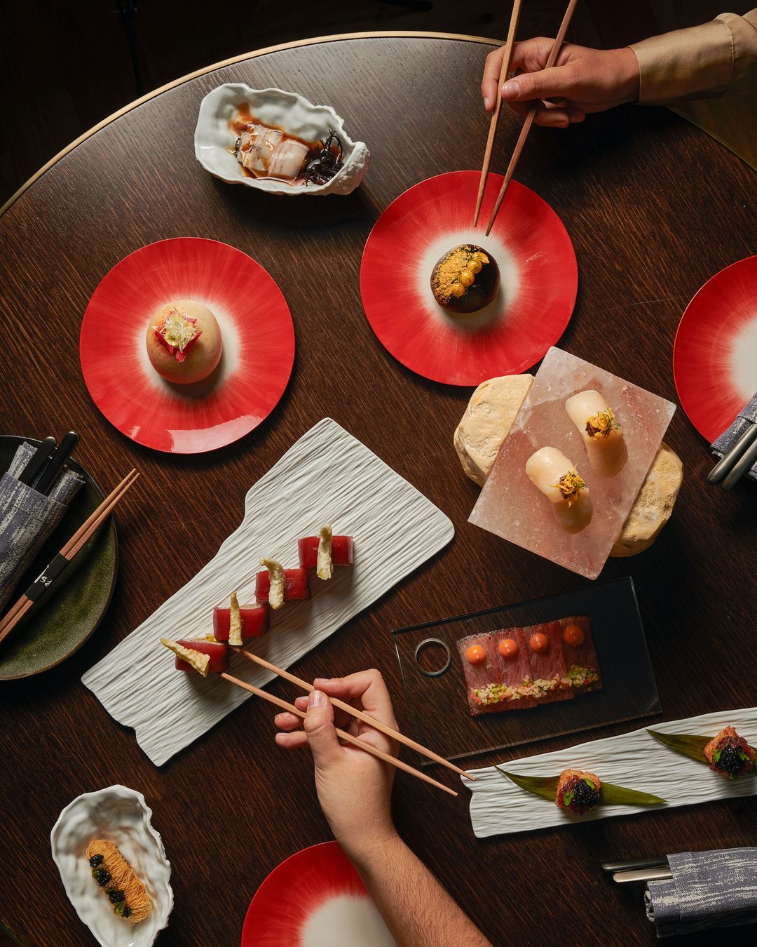 Algunos de los platos de ISA Gastrobar