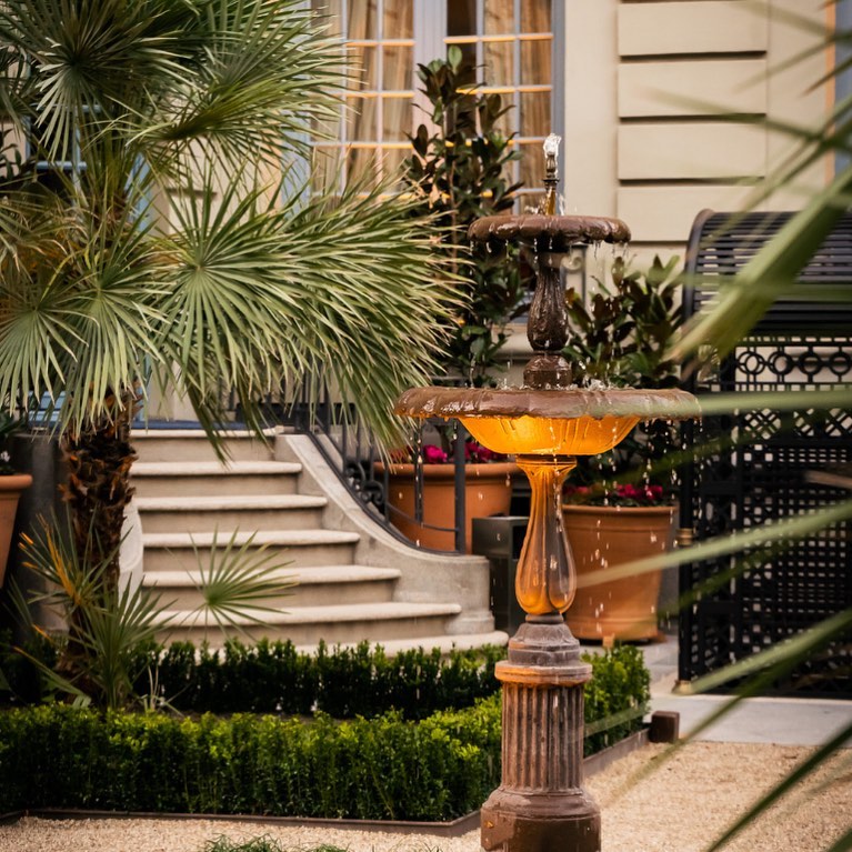 El jard&iacute;n del Palacio de Santo Mauro