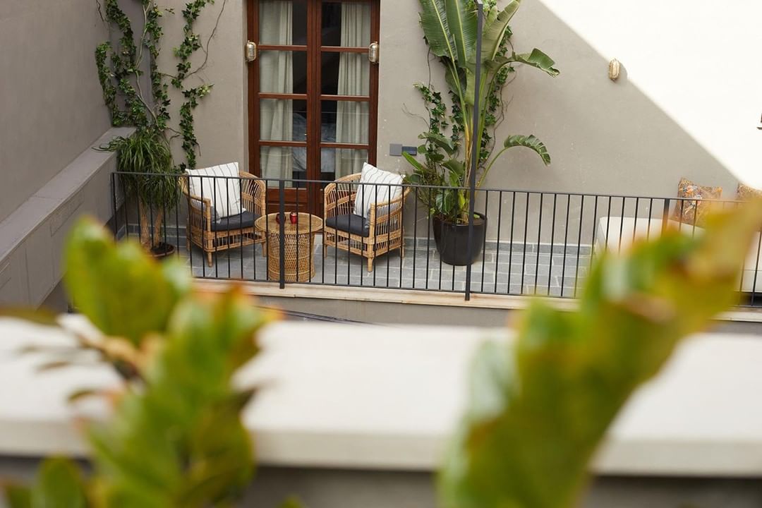 El interior del riad de Palma