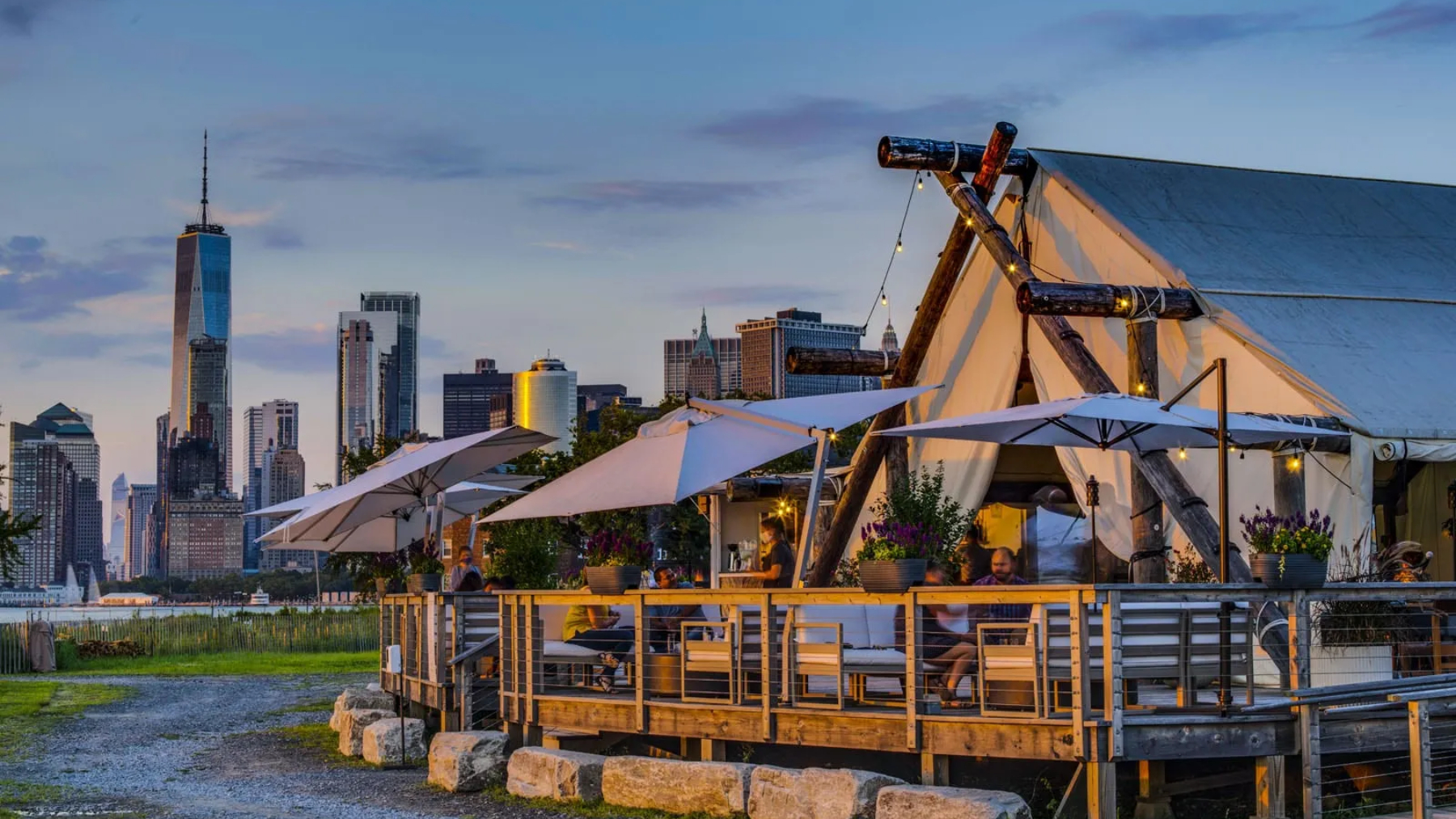 El glamping de Collective Retreats Governor Island