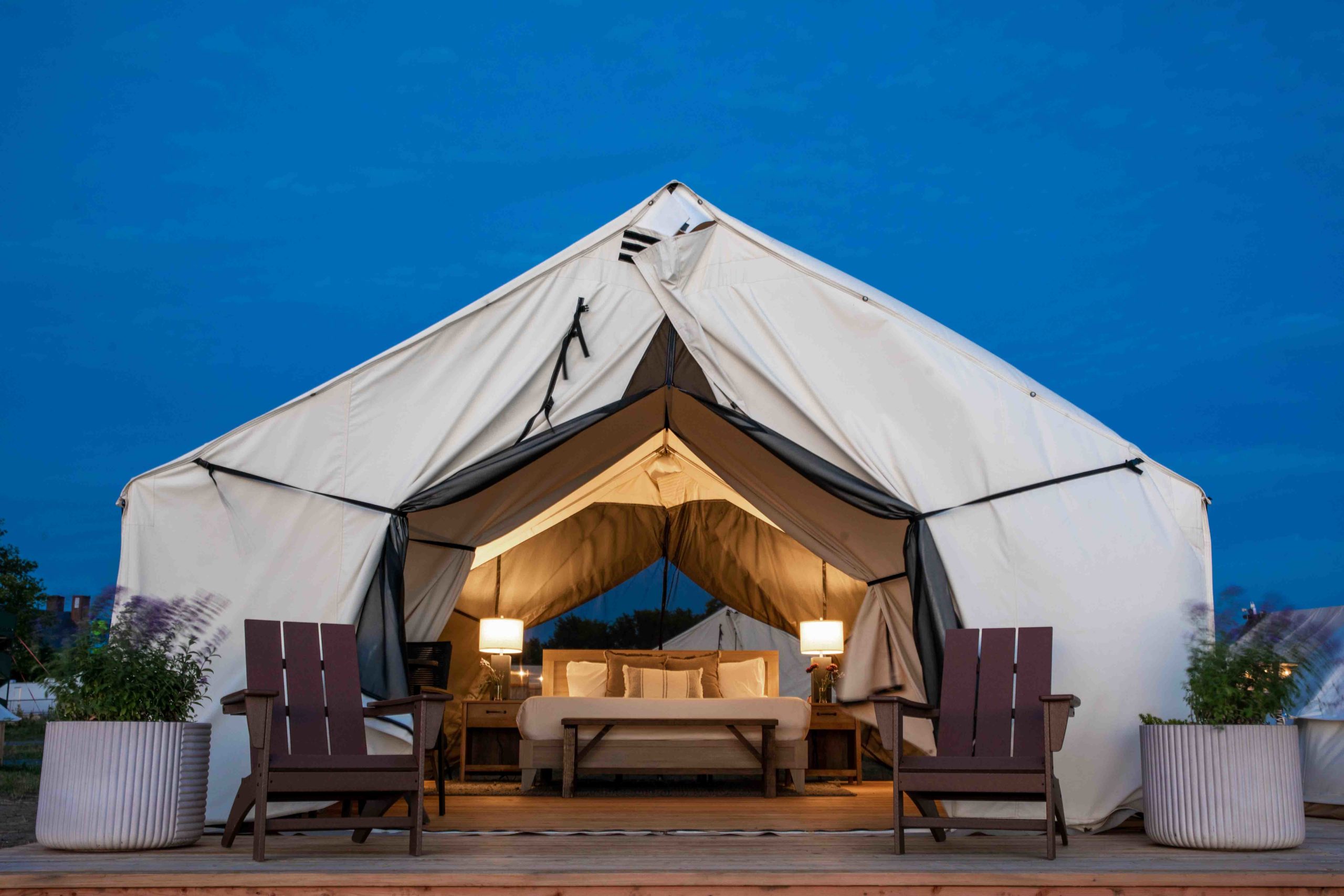 El glamping de Collective Retreats Governor Island