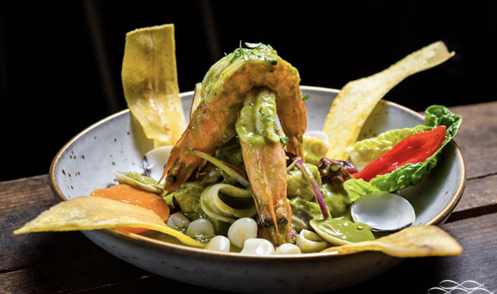 Plato del restaurante Peruaano Oceanika