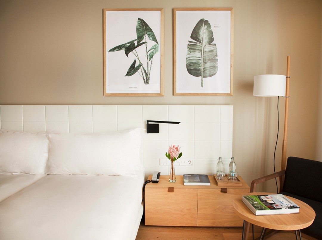 Una de las habitaciones del Hotel Arima