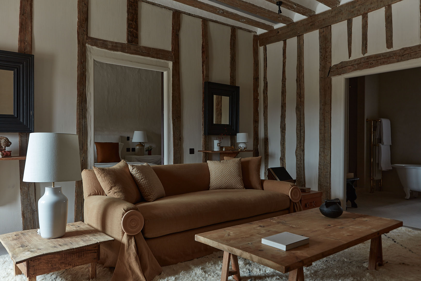 Una de las habitaciones de Casa Taberna
