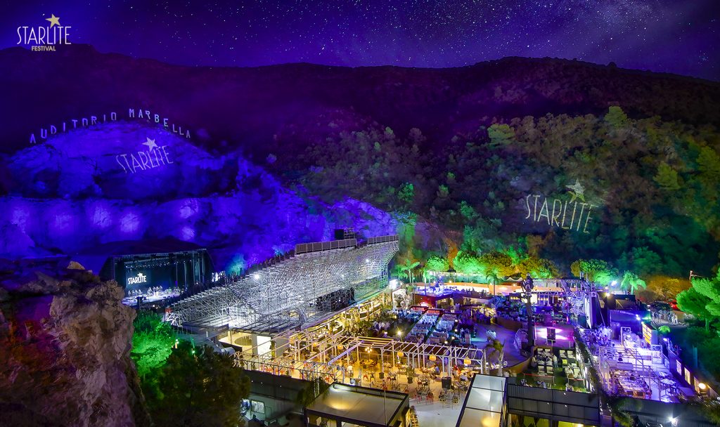 Visión panorámica del festival Starlite Catalana Occidente