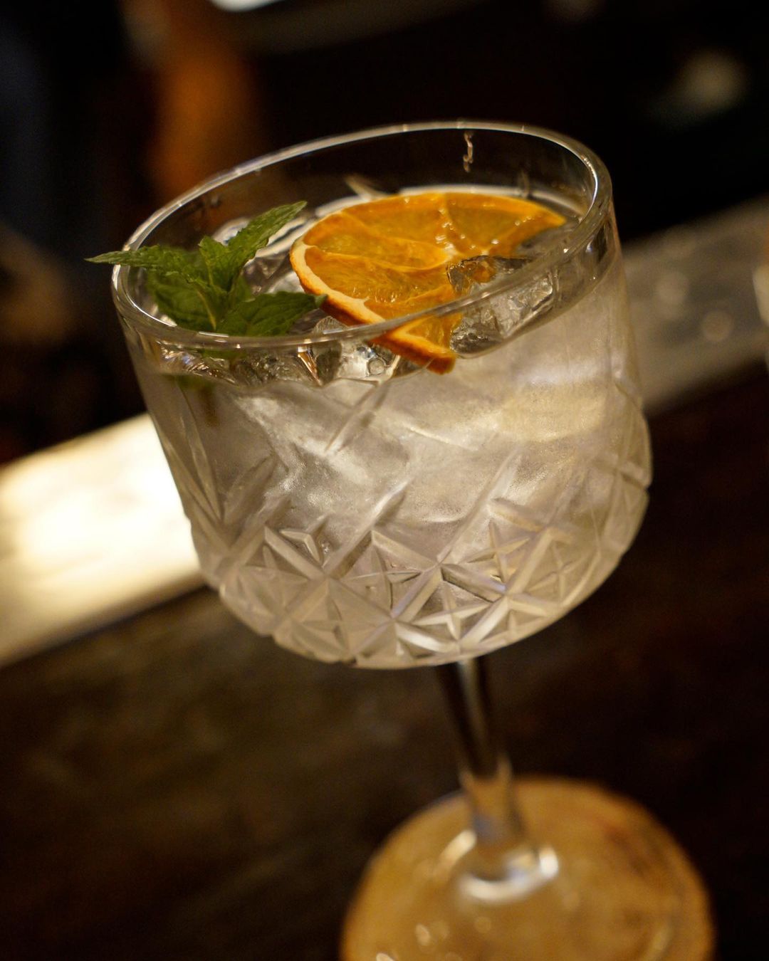 Una de las copas de Huerta Coctelería Artesanal