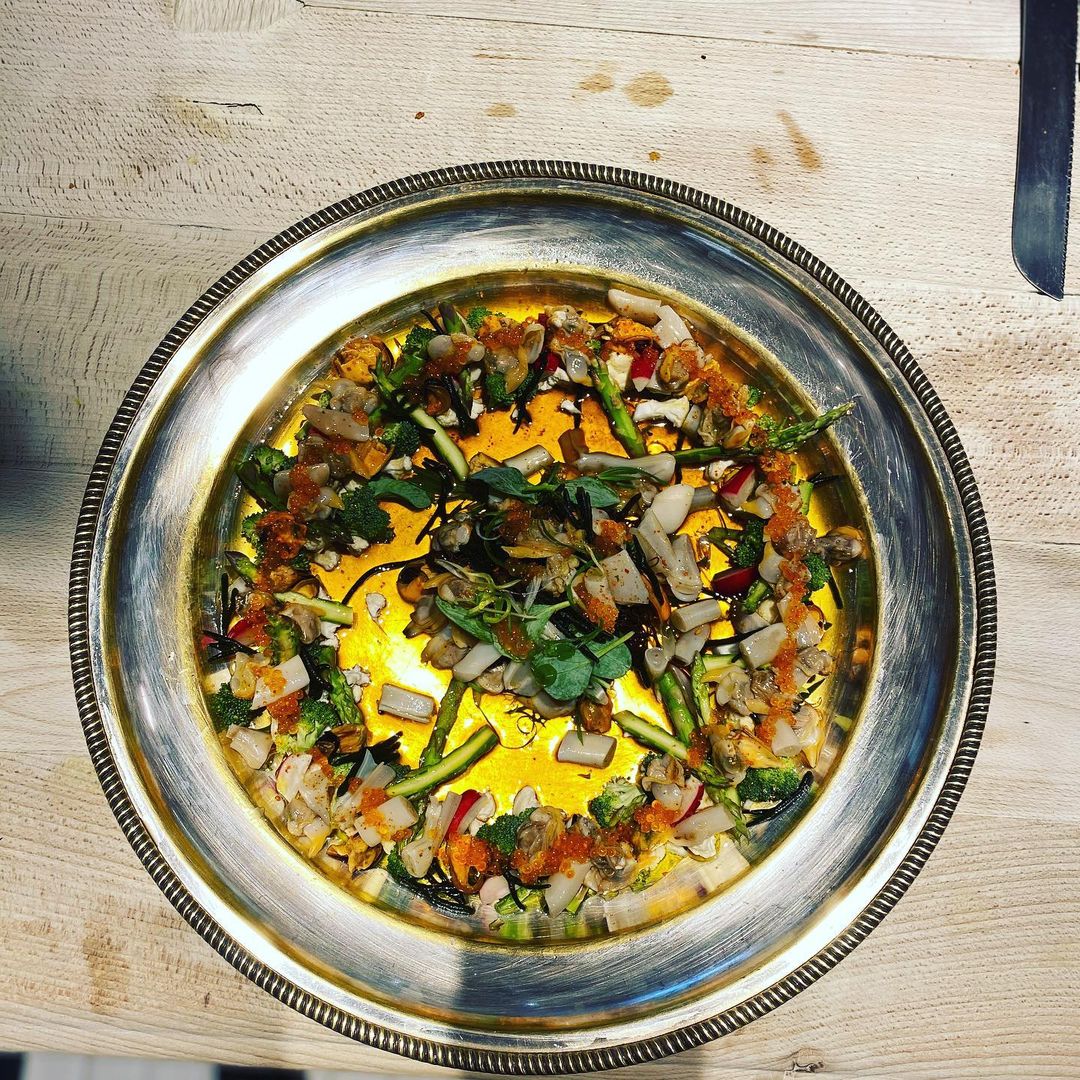 Uno de los platos del catering de Triciclo