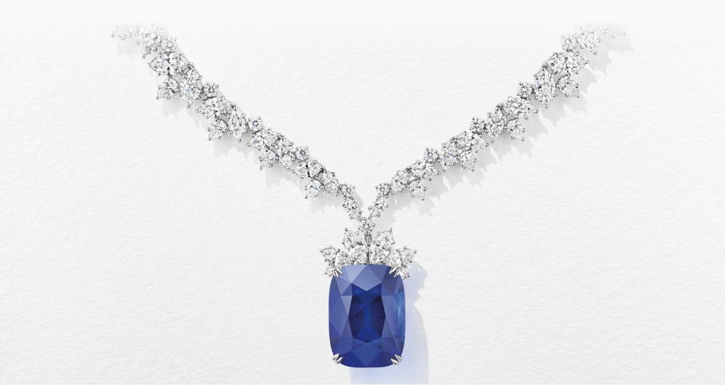 Gargantilla de zafiro azul de Harry Winston