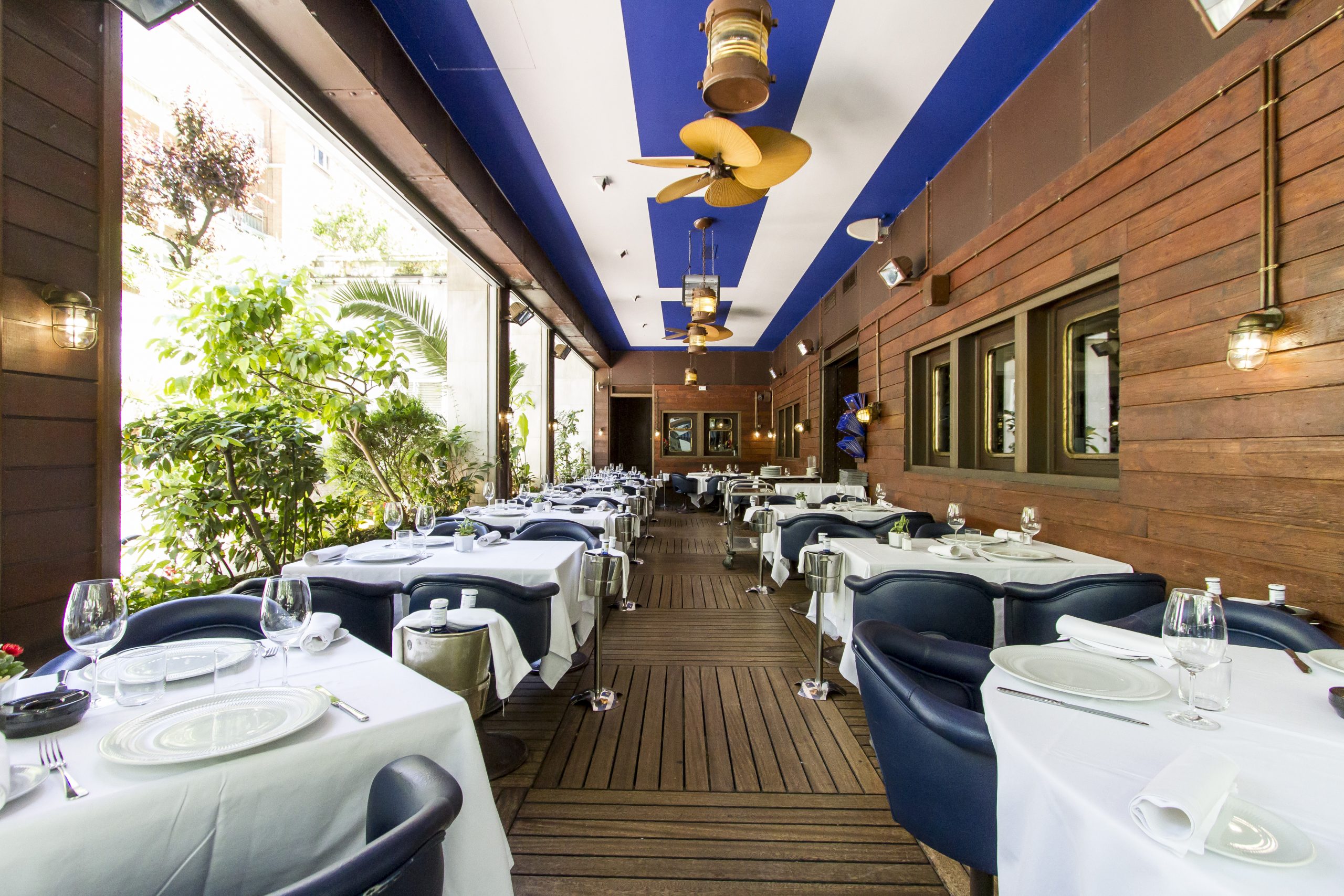 La terraza del restaurante El Telégrafo