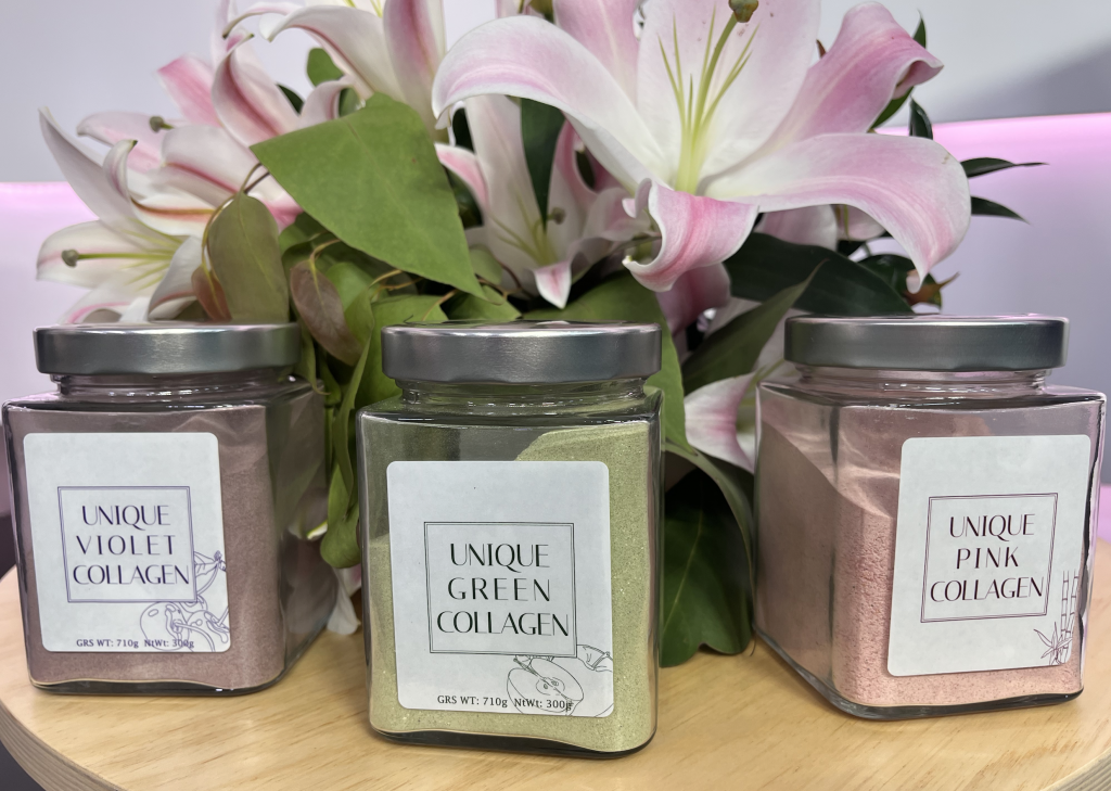 Pink Collagen, Green Collagen y Violet Collagen de Meritxell Mart&iacute;
