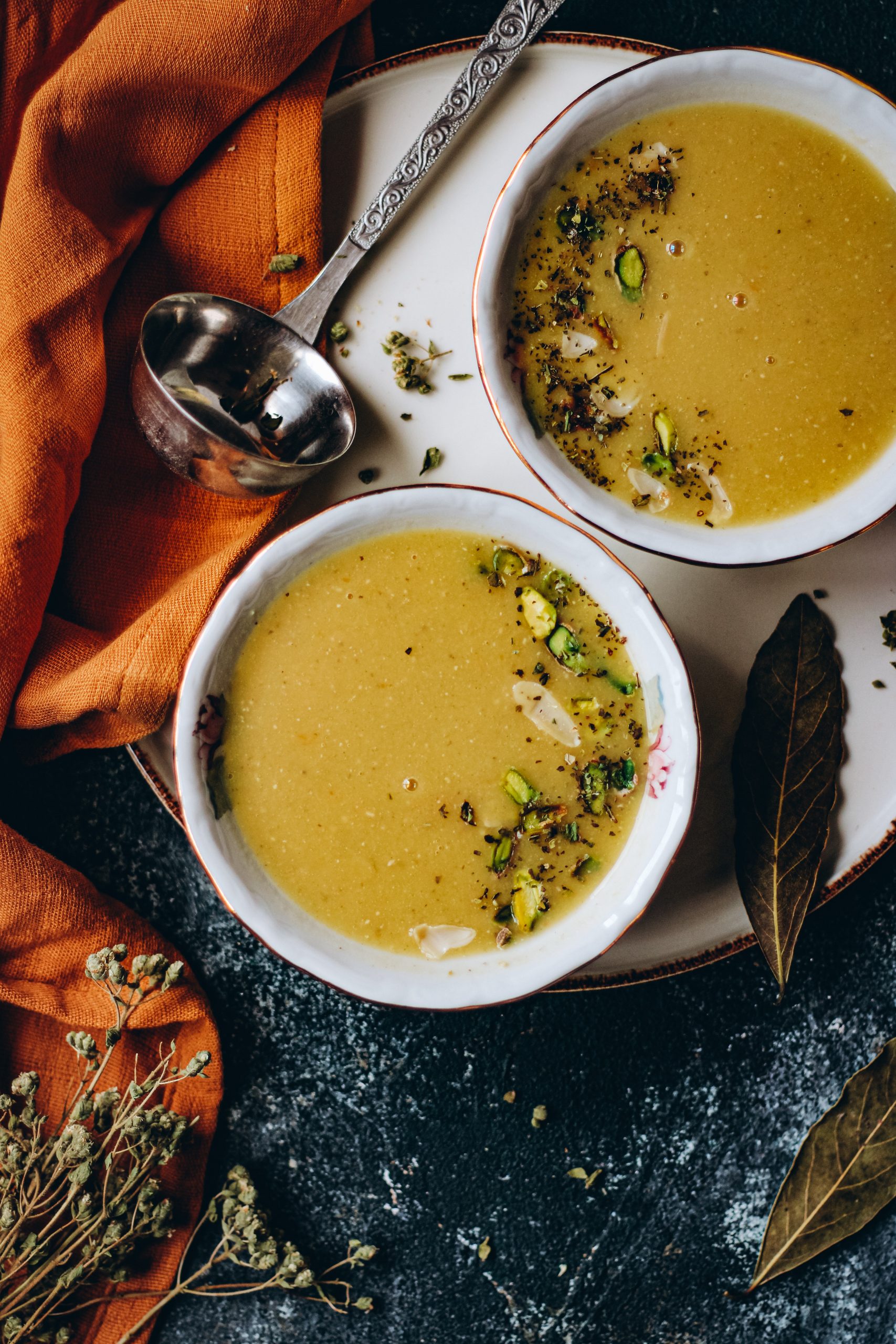 Crema con pistachos