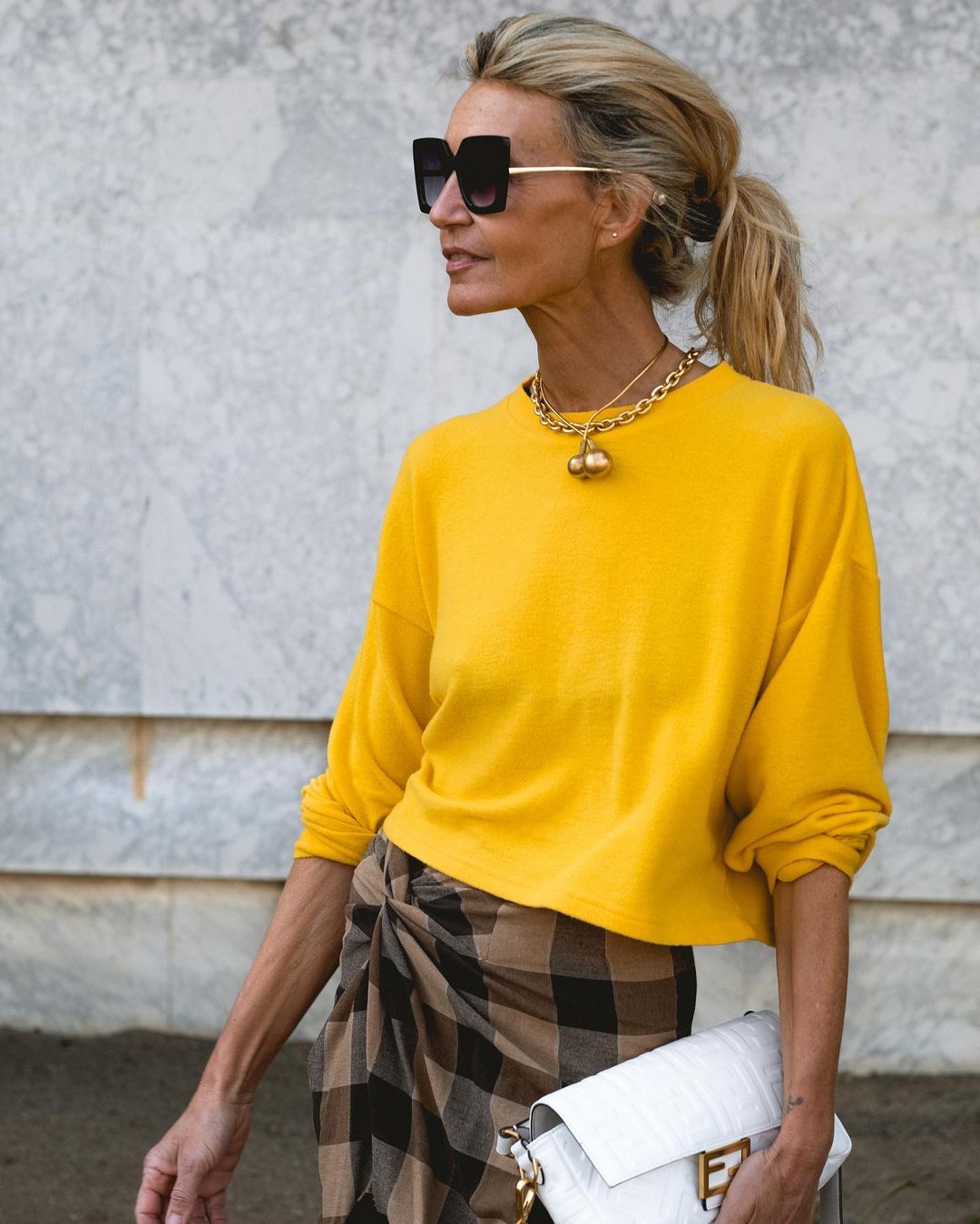 Patrizia Casarini con jersey amarillo