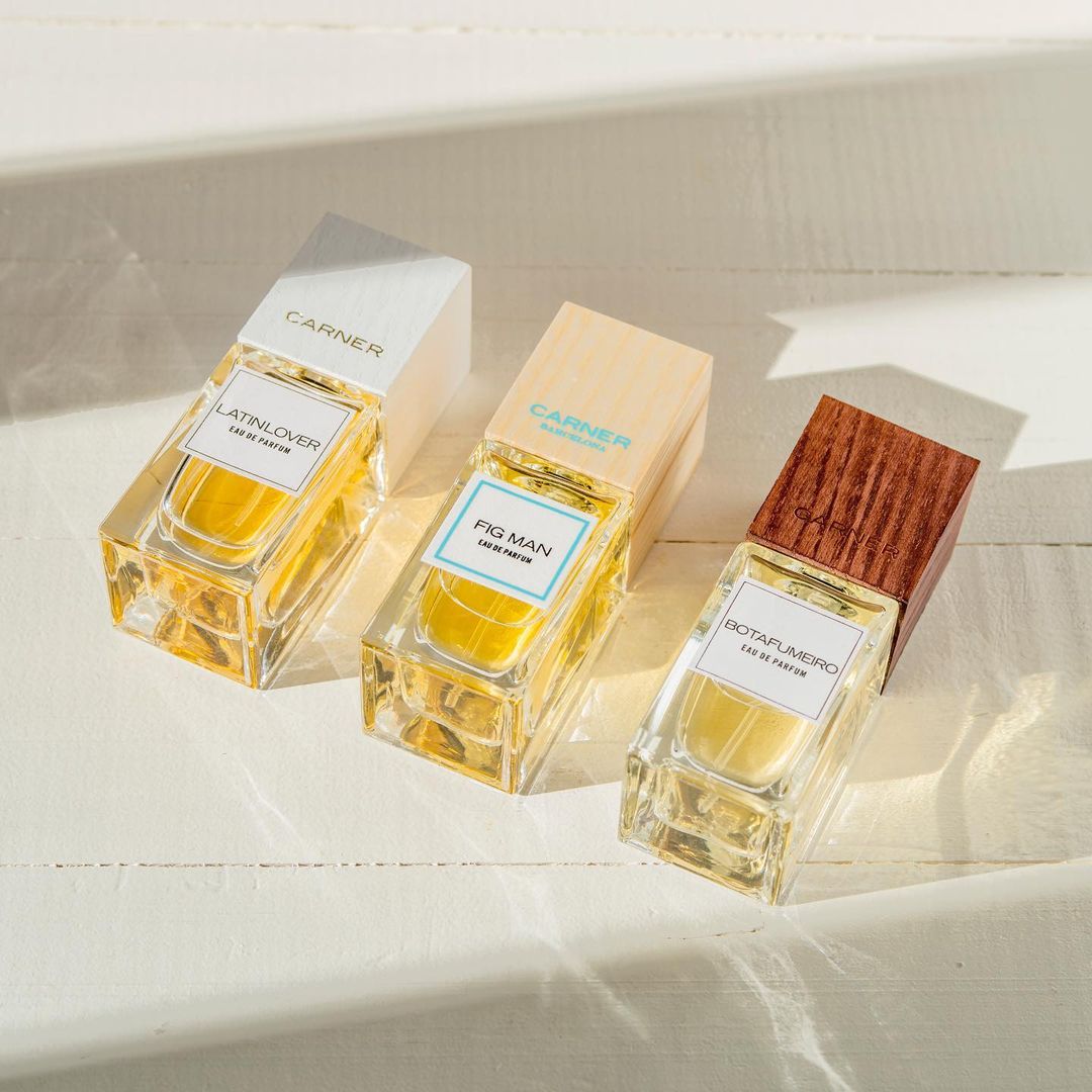 Algunos de los perfumes de Carner