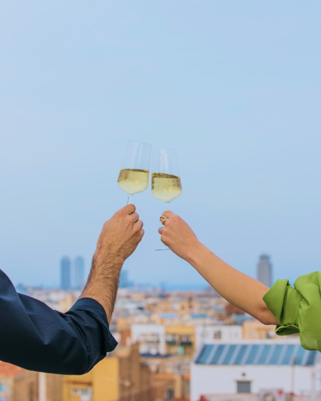 Copas brindando en el rooftop de Intercontinental