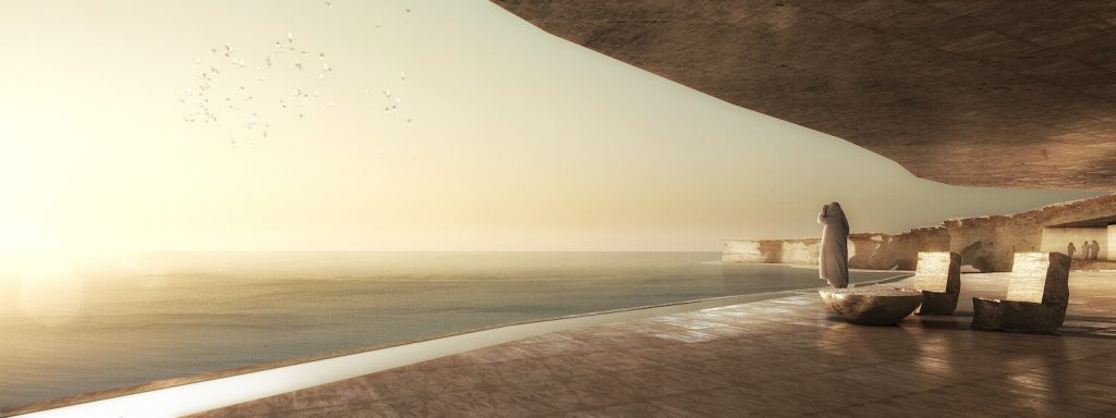 Las impresionantes inmediaciones de un resort de lujo en Catar